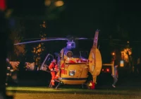 Rowerzysta potrącił pieszą. 63-latkę do szpitala zabrał LPR - zdjęcie główne