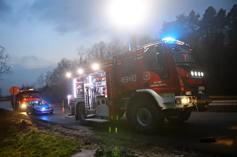 Zderzenie dwóch aut na drodze wojewódzkiej - zdjęcie 2