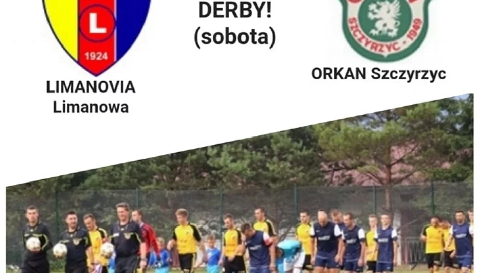 Derby w Limanowej, mecz na szczycie w Słopnicach. - zdjęcie 1