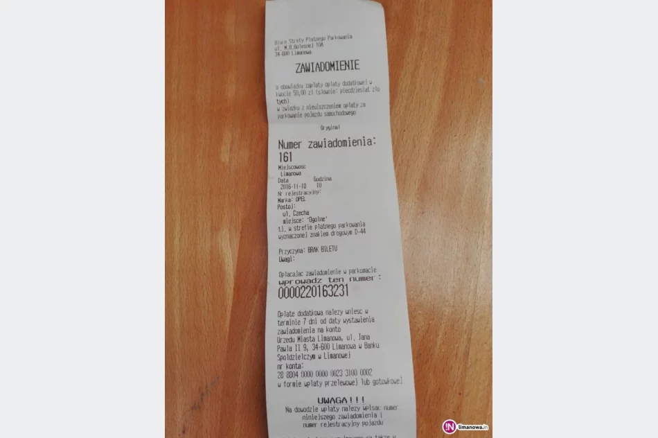 'Brak konieczności opłaty za postój', skończył się... mandatem - zdjęcie 2
