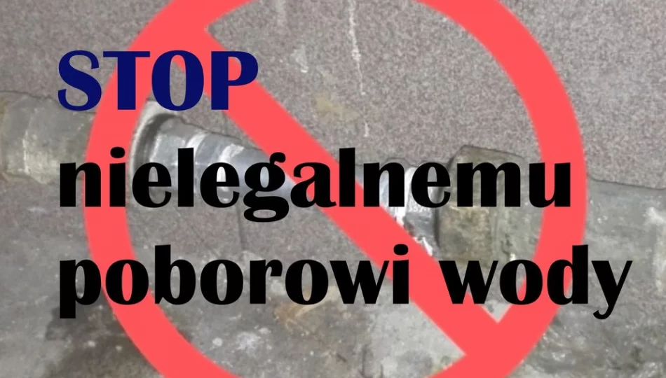 Akcja - Stop dla nielegalnego poboru wody i odprowadzania ścieków w gminie Limanowa - zdjęcie 1