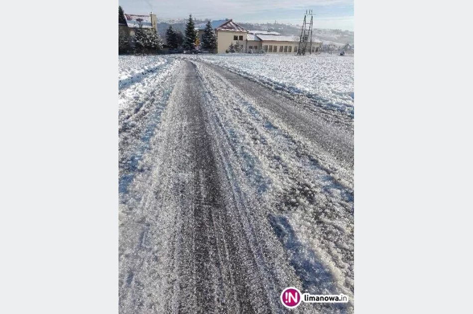 Fotointerwencja: lodowa droga do szkoły - zdjęcie 3