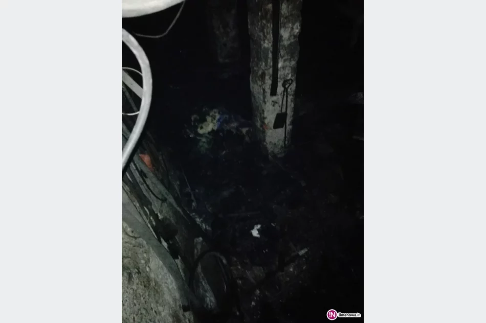 Pożar kotłowni - materiał opałowy zapalił się od kontaktu z rozgrzanym piecem (wideo) - zdjęcie 2