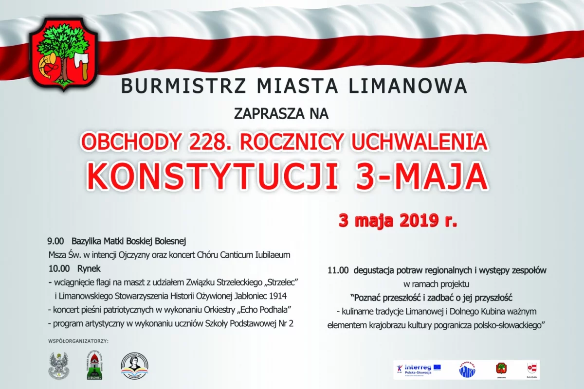 OBCHODY 228. ROCZNICY UCHWALENIA KONSTYTUCJI 3 MAJA