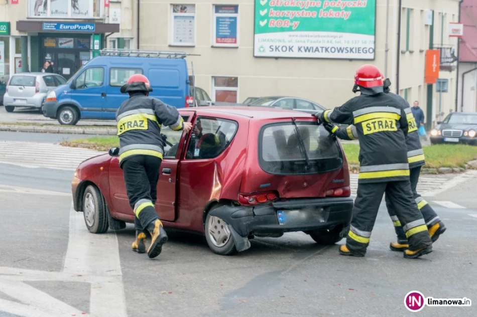 Dwie kolizje na limanowskich drogach - zdjęcie 2