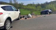 Czołowe zderzenie - 4 osoby trafiły do szpitala  - zdjęcie 5