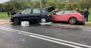 Zderzenie dwóch osobówek i busa - zdjęcie 4