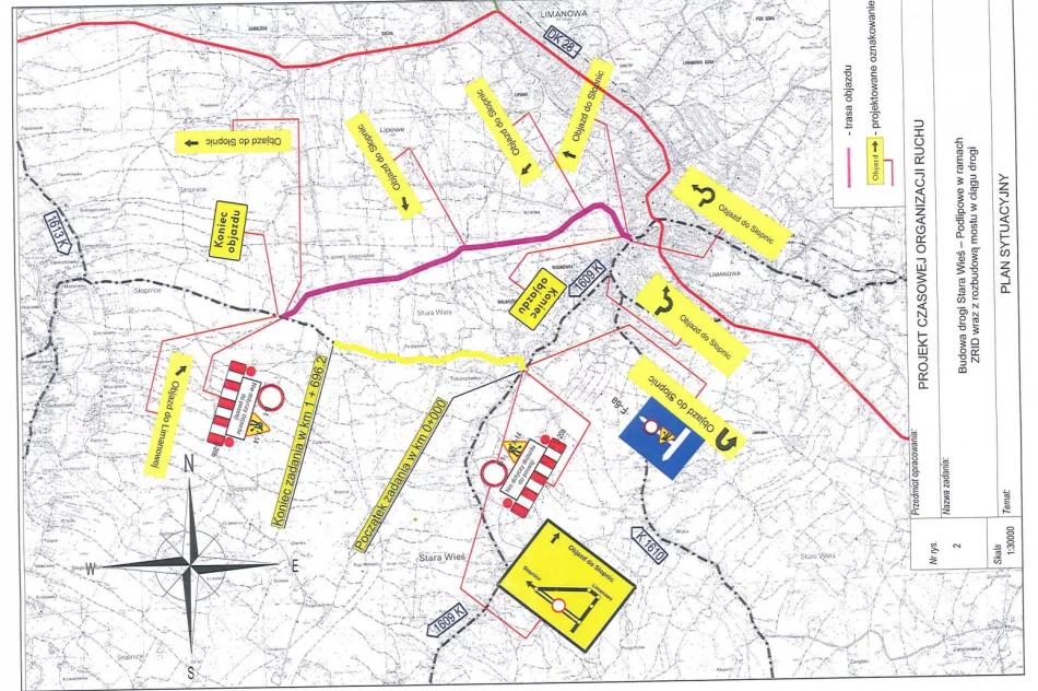 Uwaga  - zmiana organizacji ruchu w Starej Wsi - zdjęcie 2