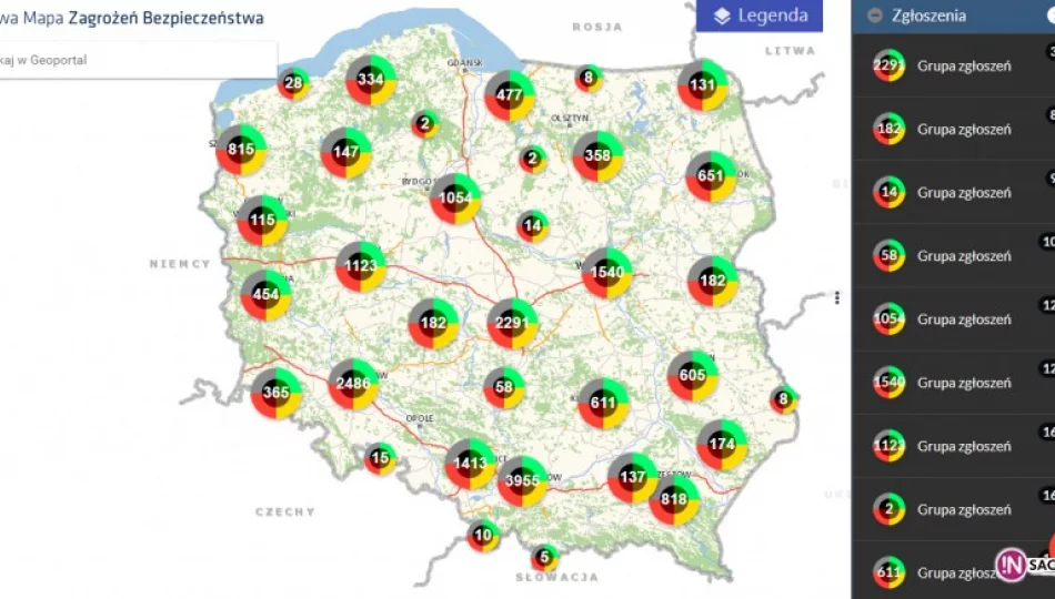 Nie ma dnia bez zagrożenia. Sądeczanie chętnie korzystają z Mapy - zdjęcie 1