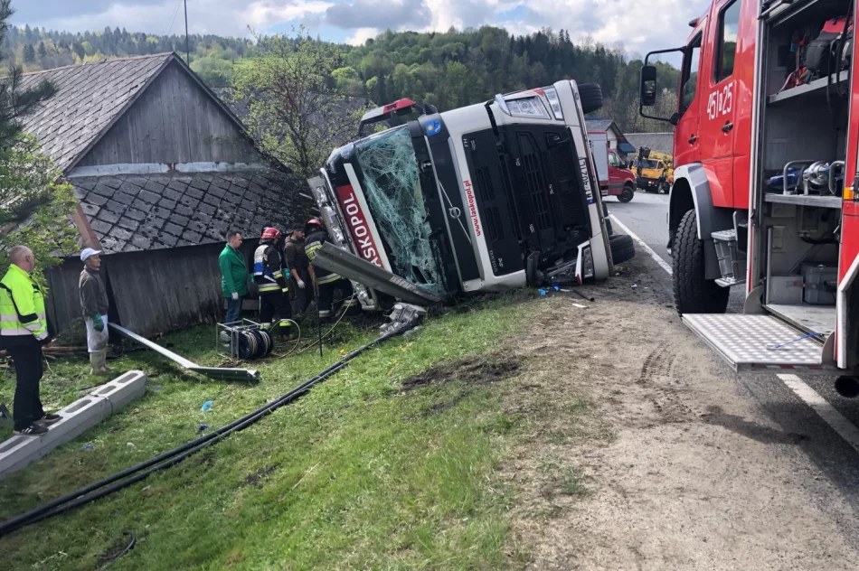 Ciężarówce miał zajechać drogę inny kierowca - firma szuka świadków zdarzenia - zdjęcie 8
