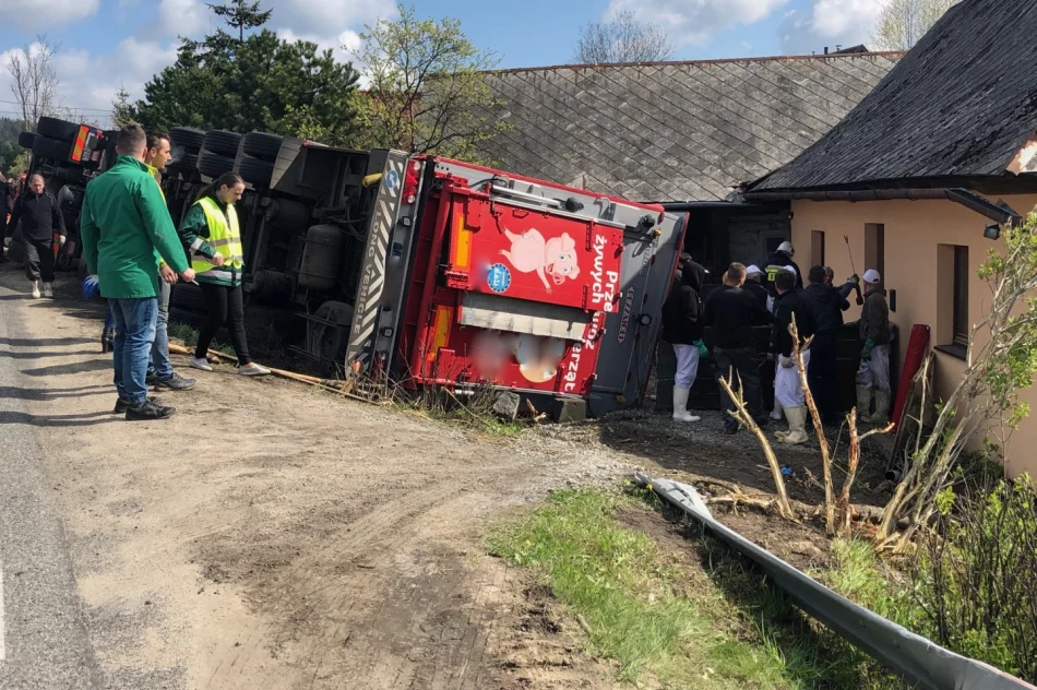 Ciężarówce miał zajechać drogę inny kierowca - firma szuka świadków zdarzenia - zdjęcie 13