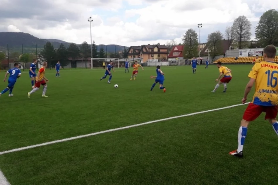 MLJS: Osiem goli i wielkie emocje w derbach Limanovia - Sokół Słopnice - zdjęcie 3