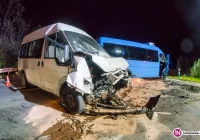 Zderzenie dwóch busów. Trzy osoby w szpitalu - zdjęcie główne