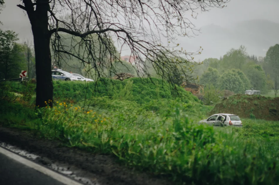 Dachowało Renault, dwie kobiety trafiły do szpitala - zdjęcie 2