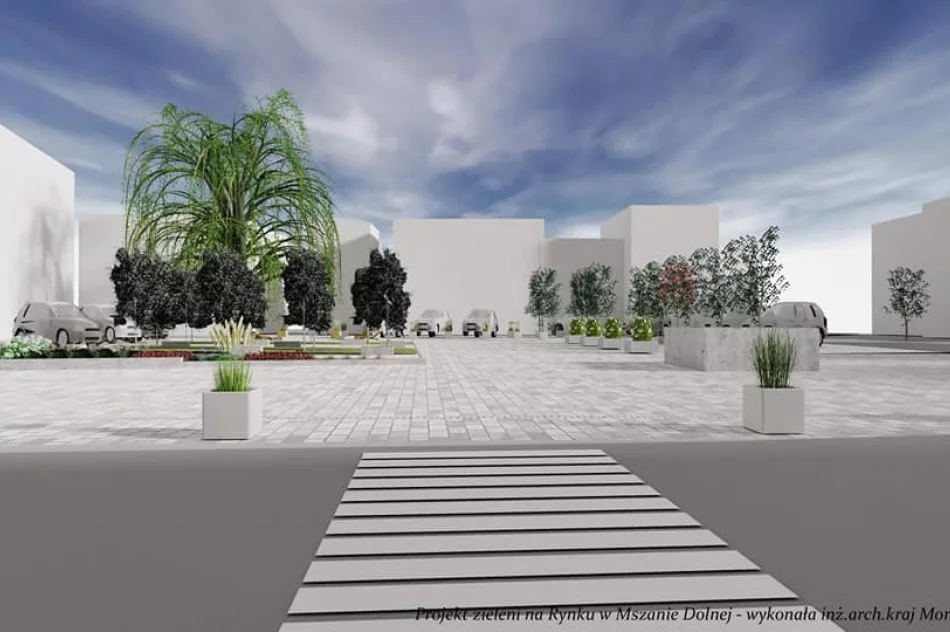 Mszański rynek wkrótce zmieni swój wygląd - pojawi się więcej zieleni - zdjęcie 3