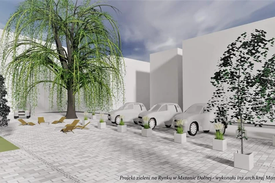 Mszański rynek wkrótce zmieni swój wygląd - pojawi się więcej zieleni - zdjęcie 6