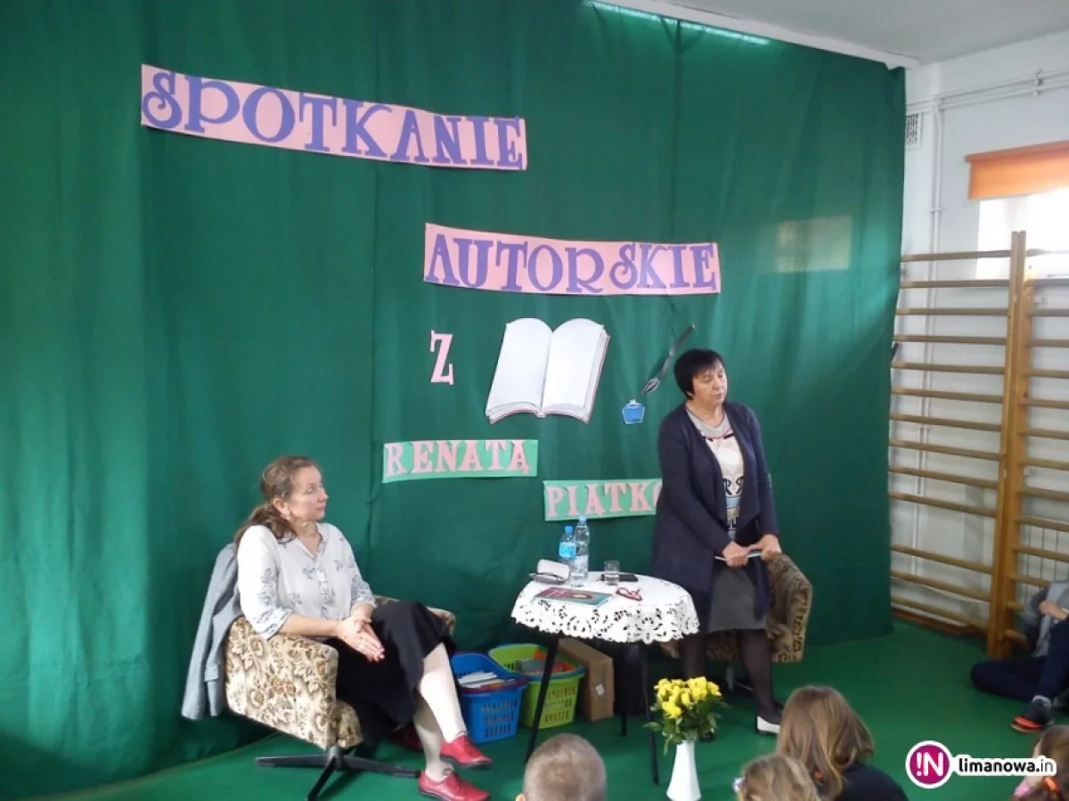 Uczniowie spotkali się z autorką książek dla dzieci i młodzieży