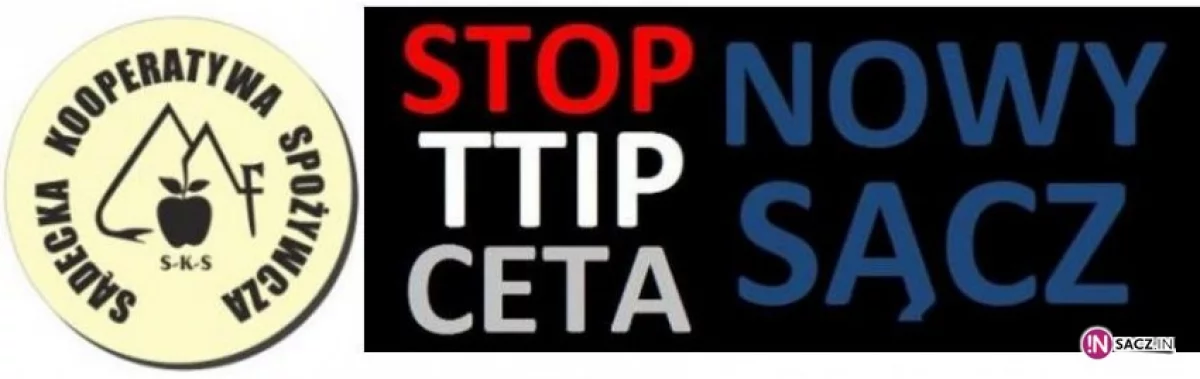 Nie dla CETA! Protest Sądeckiej Kooperatywy Spożywczej
