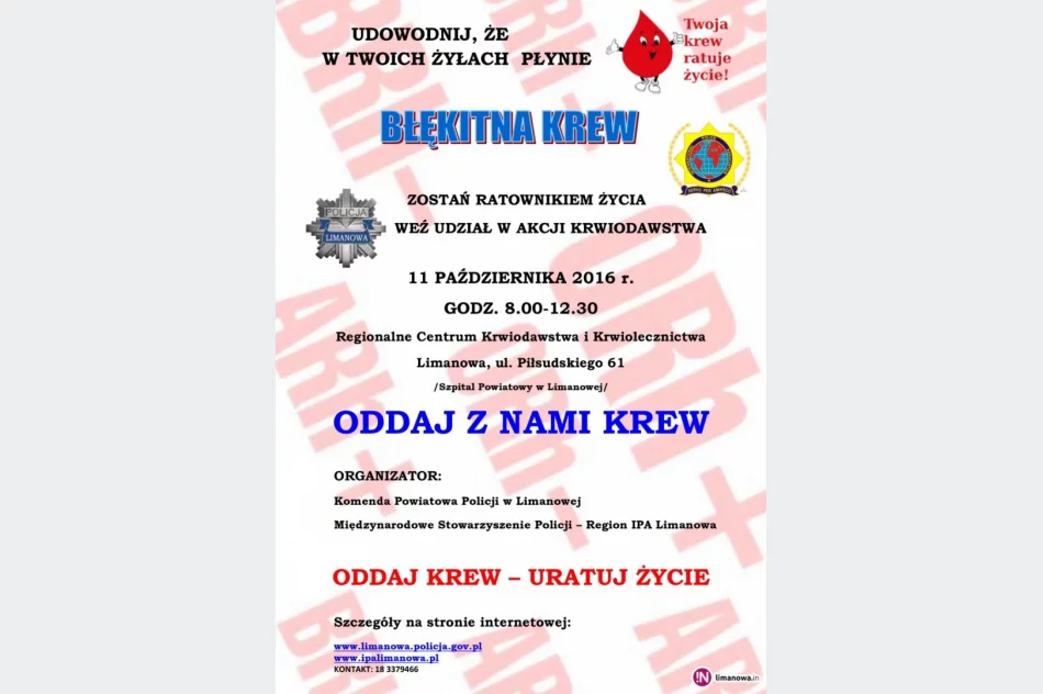 Oddaj krew z limanowskimi policjantami - zdjęcie 2