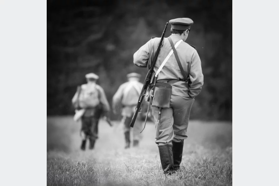 Rekonstrukcja Bitwy Limanowskiej 1914 na Jabłońcu (2019) - zdjęcie 12