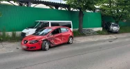 Zderzenie z udziałem trzech samochodów - zdjęcie 4