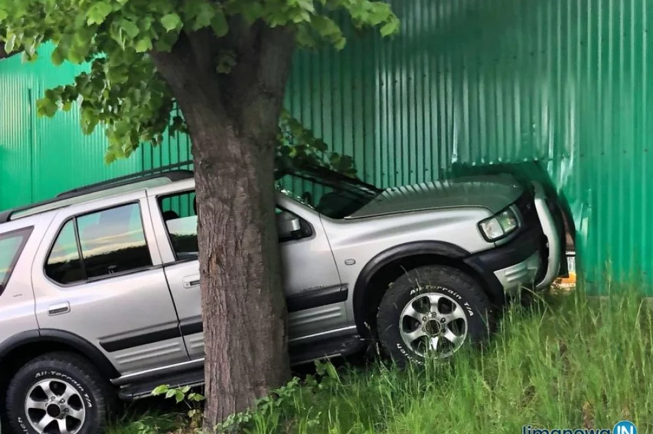 50-latek  zasłabł za kierownicą. Nagranie z momentu kolizji - zdjęcie 4