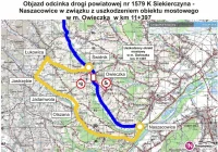 Podmyty most ugiął się.  PZD wprowadza objazd - zdjęcie główne