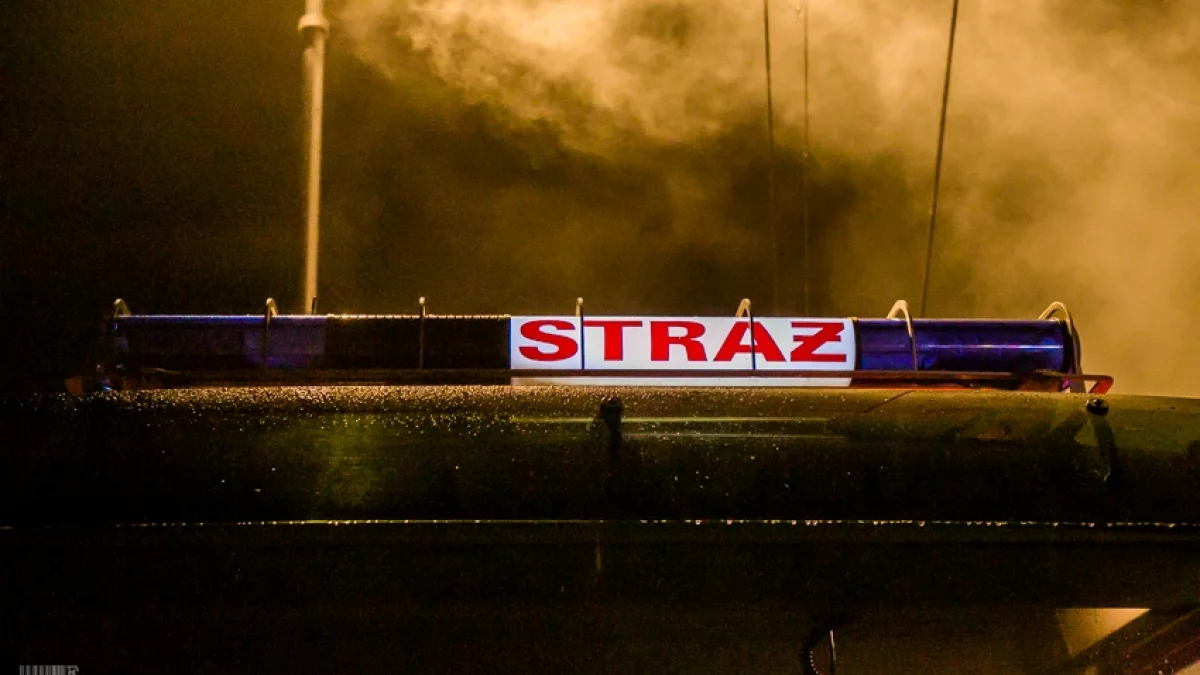 Strażacy walczyli z ogniem i wichurą