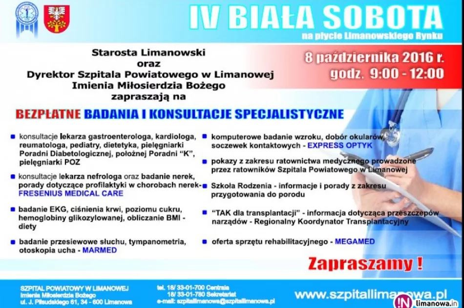 'Biała Sobota': skorzystaj z darmowych badań i konsultacji specjalistycznych - zdjęcie 2