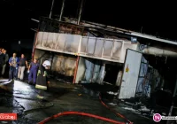 Pożar w zakładzie produkcji opon - zdjęcie główne