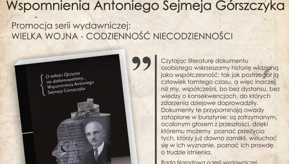 Pamiętnik Antoniego Górszczyka w opracowniu Sylwestra Rękasa - zdjęcie 1