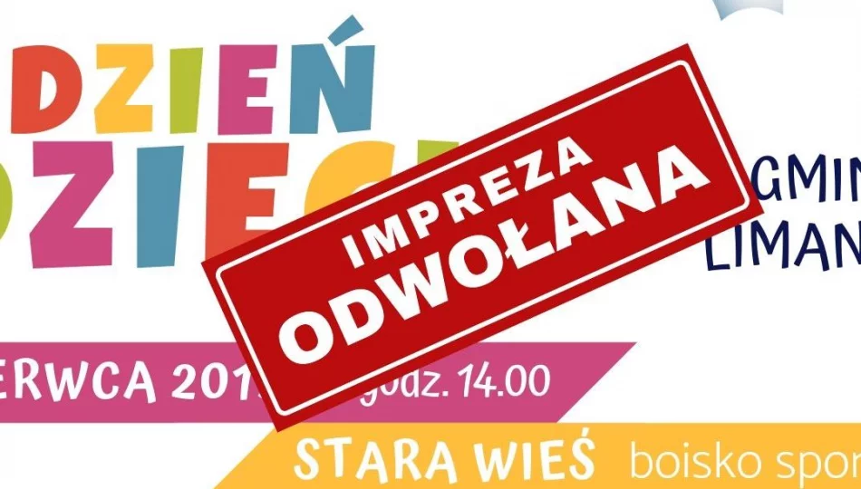 Dzień Dziecka w Gminie Limanowa - ODWOŁANY - zdjęcie 1