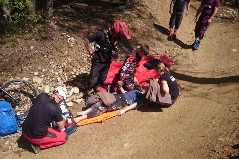 Dwa wypadki na trasach downhillowych - zdjęcie 4