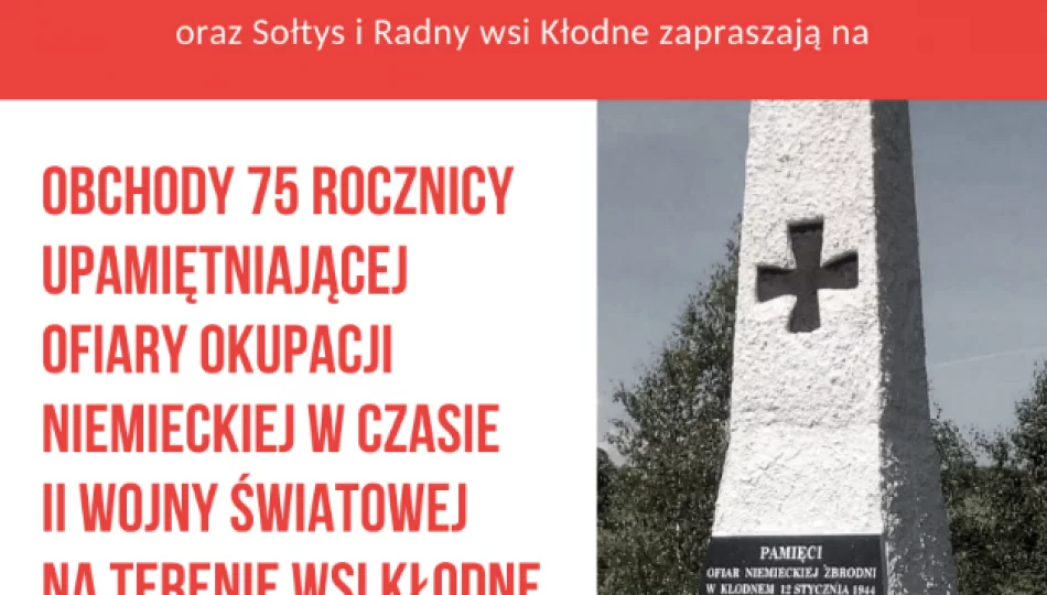 75 rocznica upamiętniająca Ofiary okupacji niemieckiej - zdjęcie 1