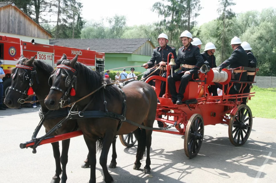  HISTORYCZNY POKAZ GASZENIA  POŻARU W DOLNYM KUBINIE NA SŁOWACJI - zdjęcie 13