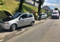 Zderzenie trzech samochodów na "krajówce" - zdjęcie główne