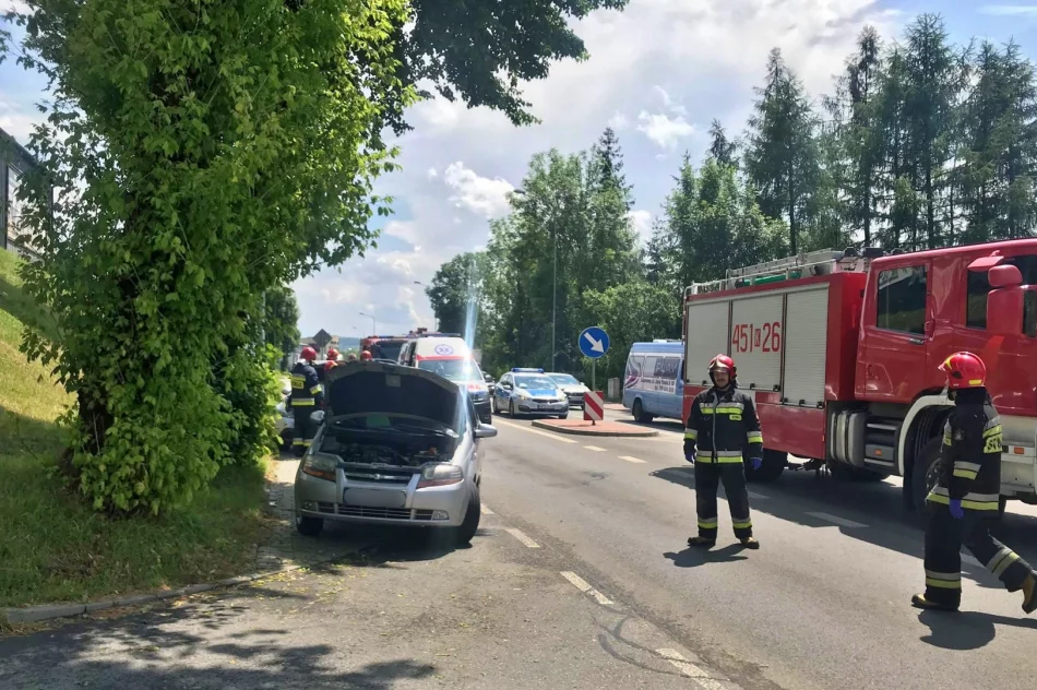 Zderzenie trzech samochodów na "krajówce" - zdjęcie 2