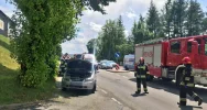 Zderzenie trzech samochodów na "krajówce" - zdjęcie 2