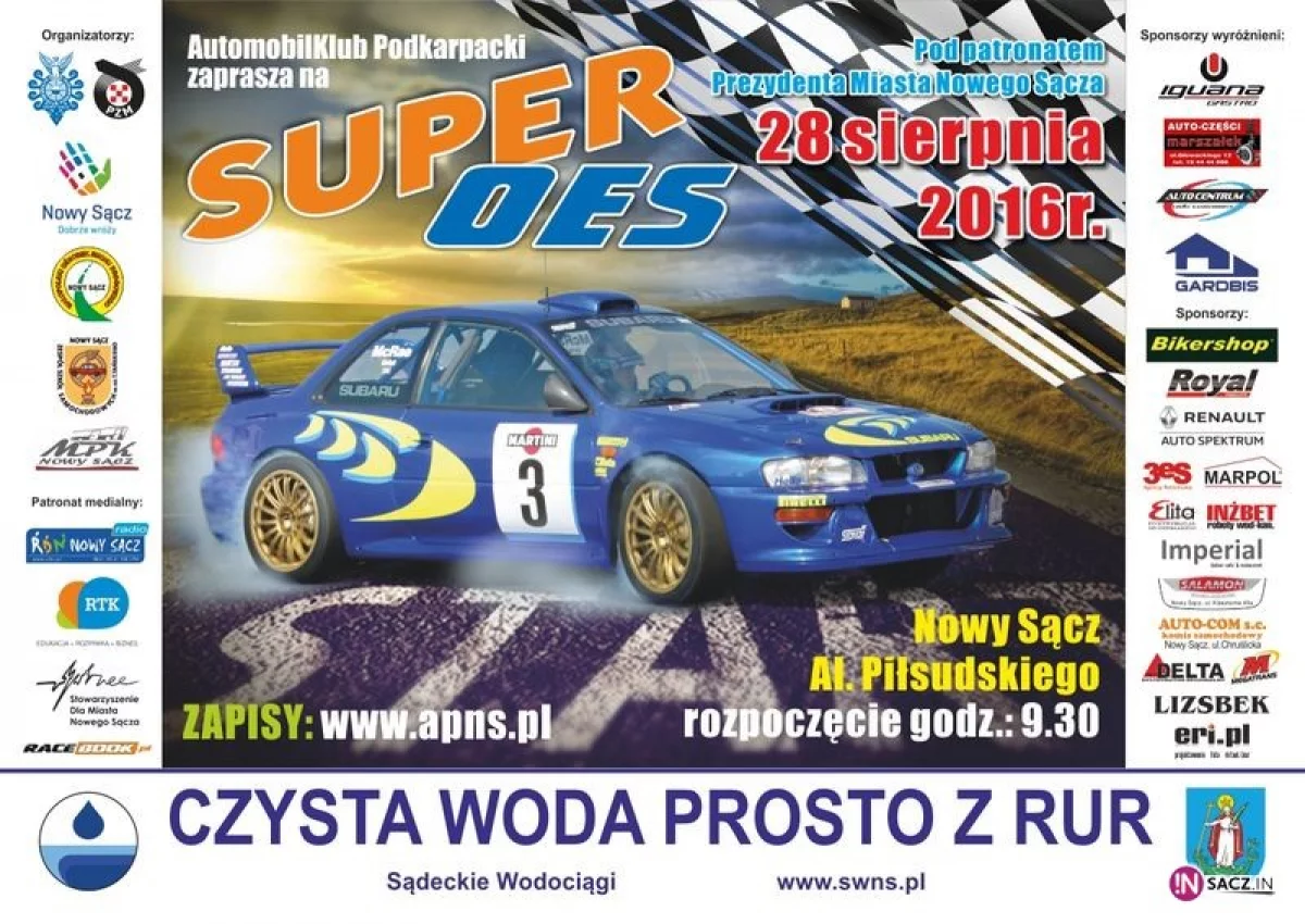 Zawody „Super Oes” spowodują utrudnienia w ruchu