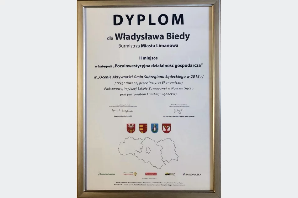 Miasto Limanowa w czołówce Rankingu Gmin Subregionu Sądeckiego! - zdjęcie 7