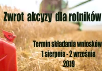 ZWROT PODATKU AKCYZOWEGO DLA ROLNIKÓW  - zdjęcie główne