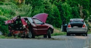 Groźnie wyglądające zderzenie dwóch aut - zdjęcie 2