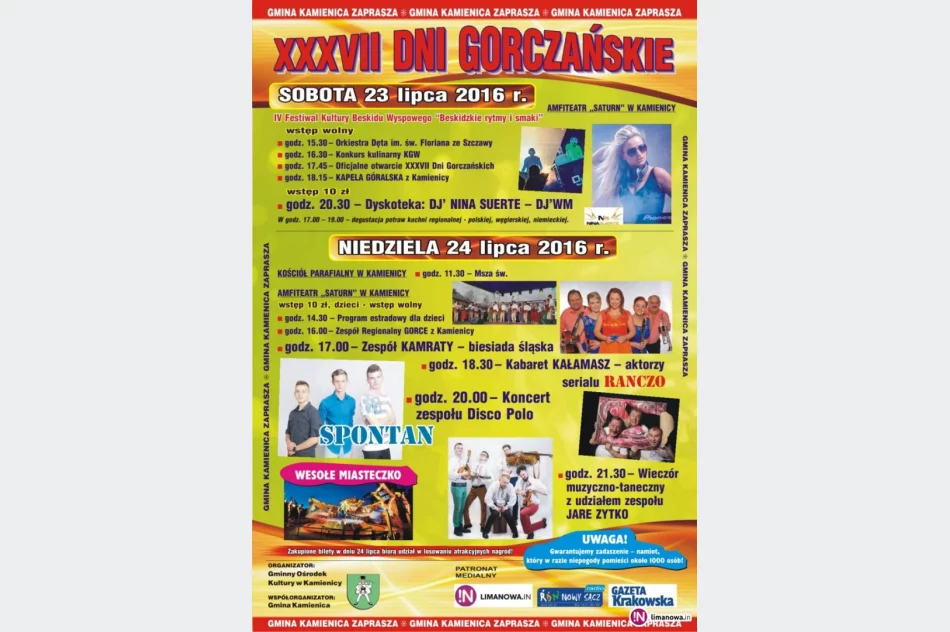 Co i gdzie w ten weekend? Święto Limanowej i Kamienicy - zdjęcie 2