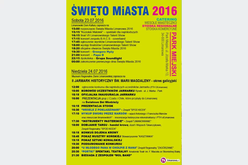 Co i gdzie w ten weekend? Święto Limanowej i Kamienicy - zdjęcie 4