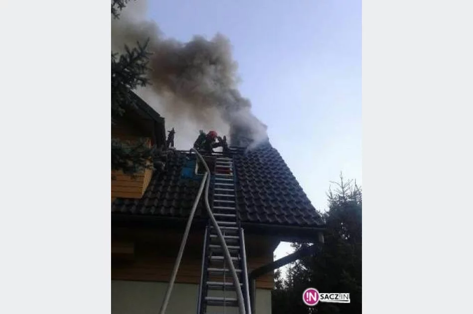 Nowy Sącz: pożar domu mieszkalnego na ul. Kochanowskiego - zdjęcie 2