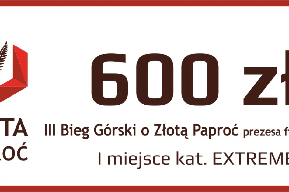 Ciekawy upominek dla każdego uczestnika III Biegu Górskiego o Złotą Paproć – trwają zapisy - zdjęcie 2