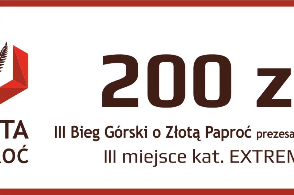 Ciekawy upominek dla każdego uczestnika III Biegu Górskiego o Złotą Paproć – trwają zapisy - zdjęcie 4