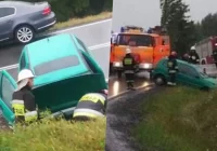 Poważne obrażenia 86-letniego kierowcy Volkswagena - zdjęcie główne