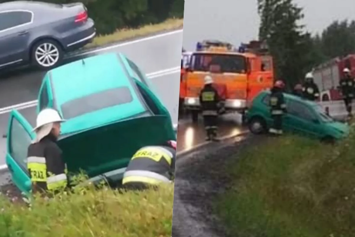 Poważne obrażenia 86-letniego kierowcy Volkswagena