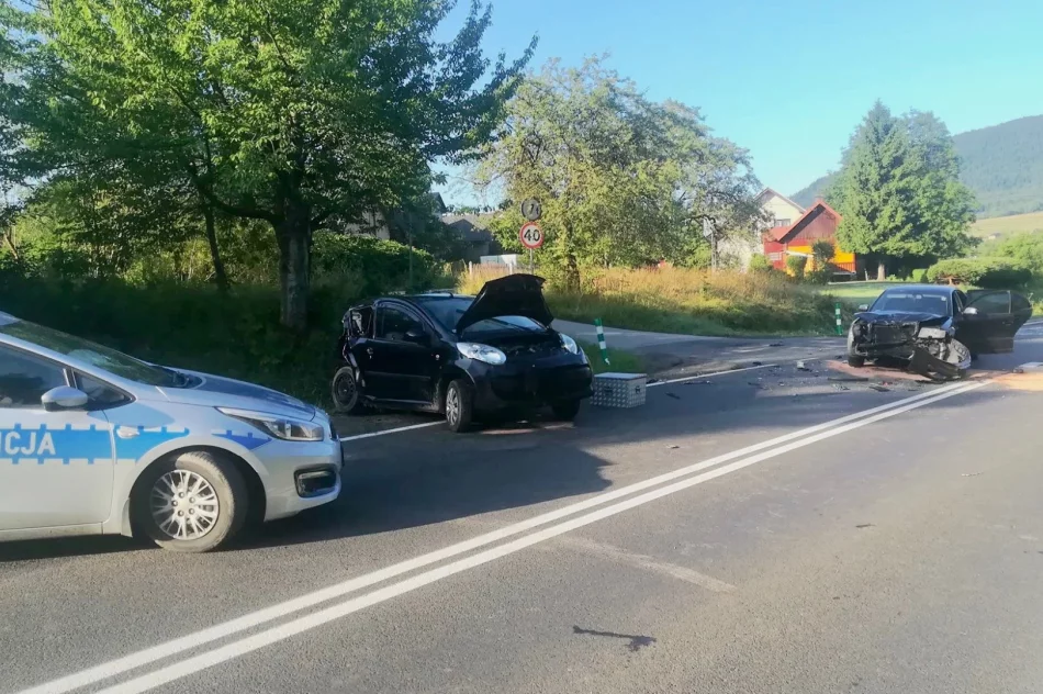 Zderzenie samochodów, jedna osoba trafiła do szpitala - zdjęcie 4